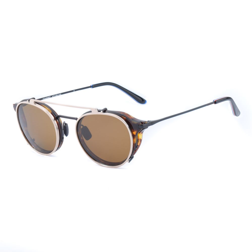 Vuarnet Black Stainless Steel Frames with Clip-On, model VL18060002, featuring black color and stainless steel material, size 54/17/145 mm.