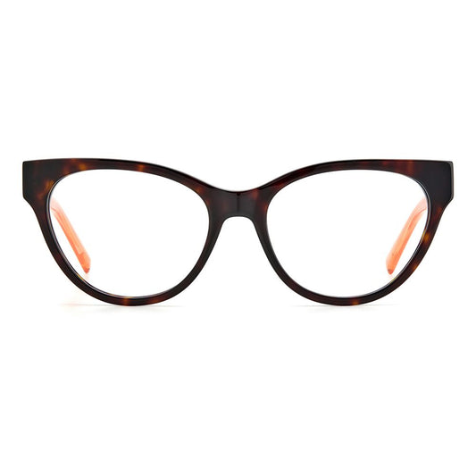 M Missoni Brown Acetate Frames with cat-eye design, style MMI0097086F31, elegant eyewear for women, lens size 53/17/140 mm.