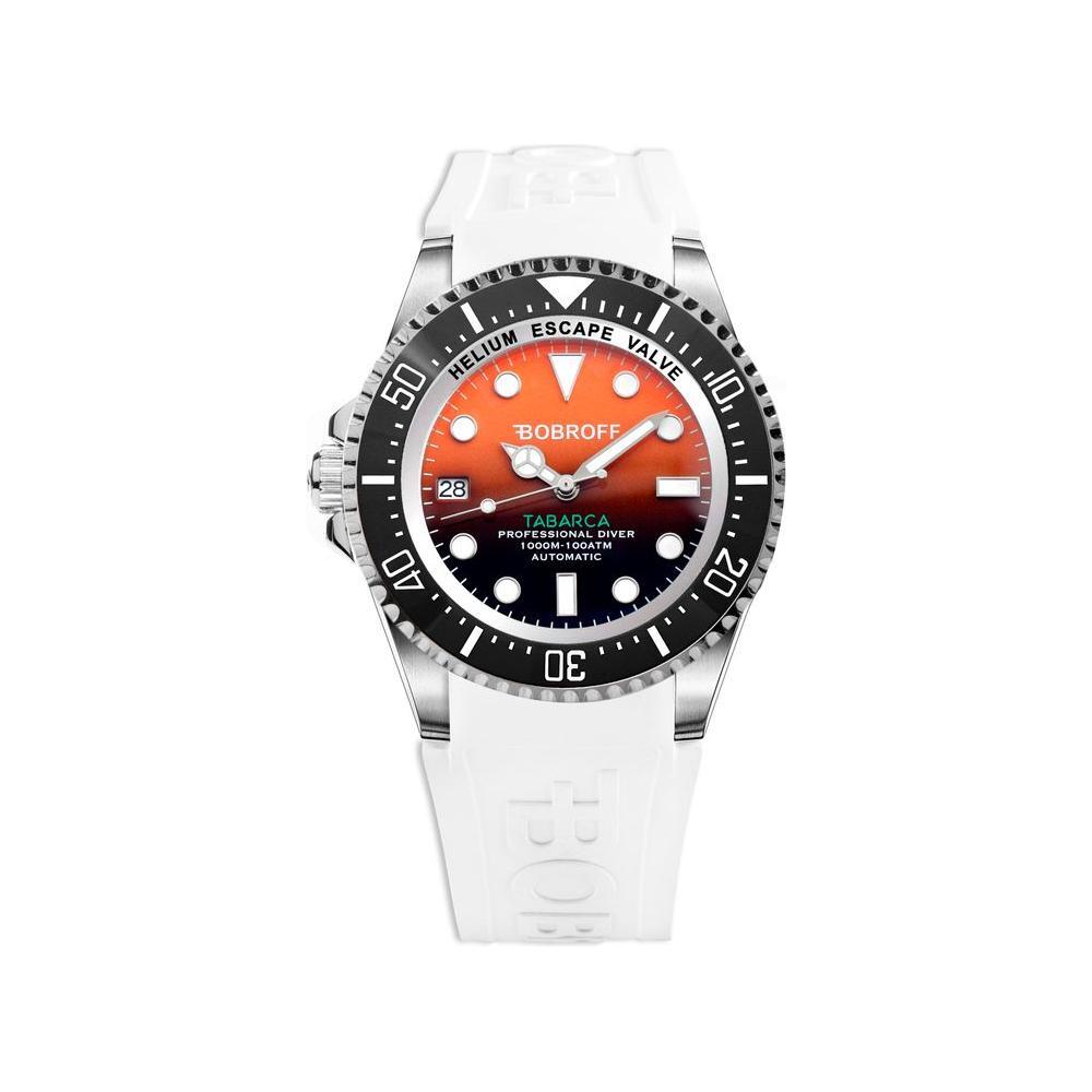Bobroff White Rubber Sport Watch