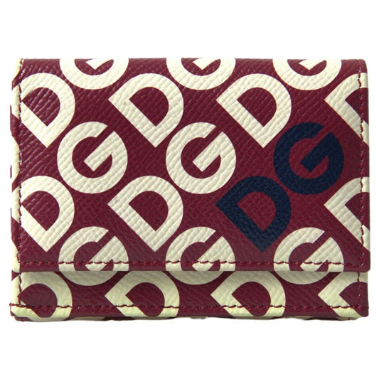 Dolce & Gabbana Multicolor DG Logo Mania French Flap Leather Wallet