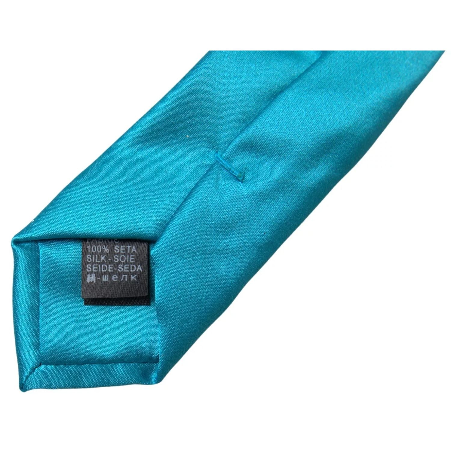 Dolce & Gabbana Light Blue 100% Silk Wide Mens Necktie