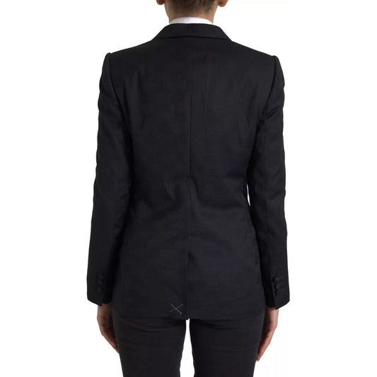 Dolce & Gabbana Black Long Sleeve Coat Blazer Jacket JKT3320-44