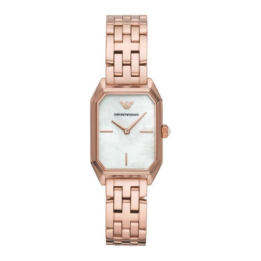 Armani Rose Gold Stainless Steel Watch ARAR11147AC