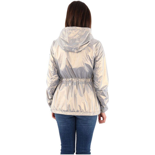 Yes Zee Gray Nylon Jackets & Coat YE-14615-XL