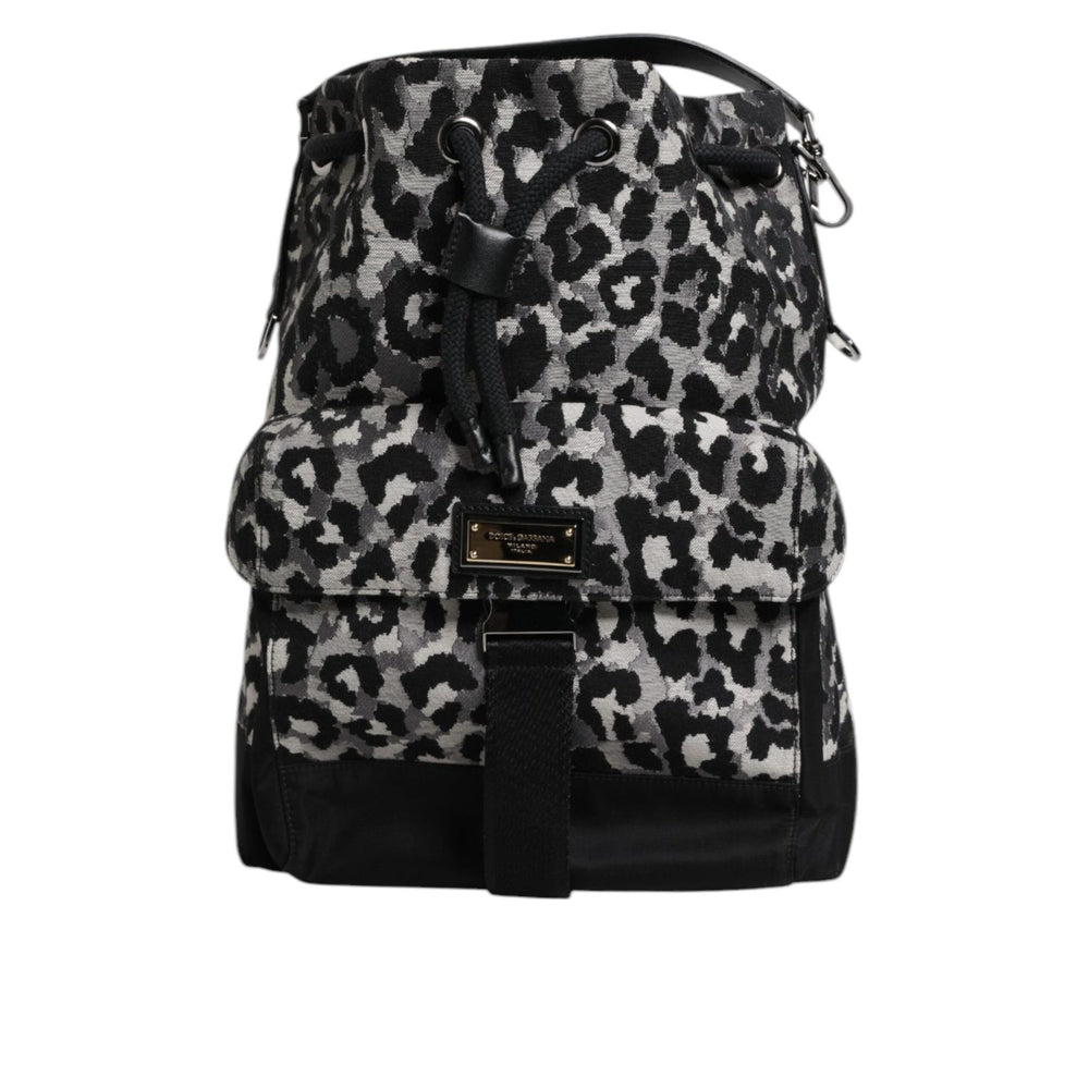Dolce & Gabbana Multicolor Leopard Jacquard Hobo Crossbody Borse Bag BAG1648
