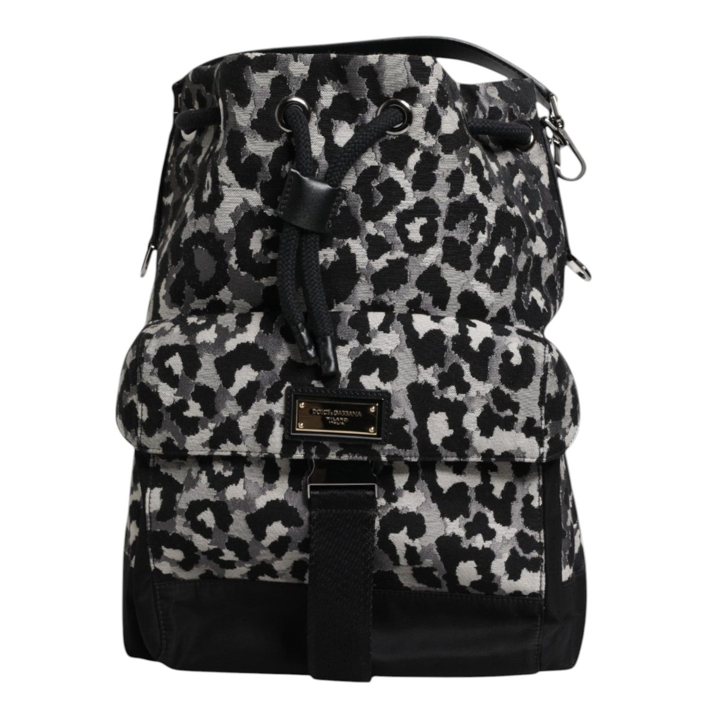 Dolce & Gabbana Multicolor Leopard Jacquard Hobo Crossbody Borse Bag BAG1648
