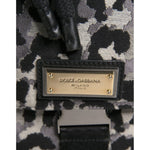Dolce & Gabbana Multicolor Leopard Jacquard Hobo Crossbody Borse Bag BAG1648