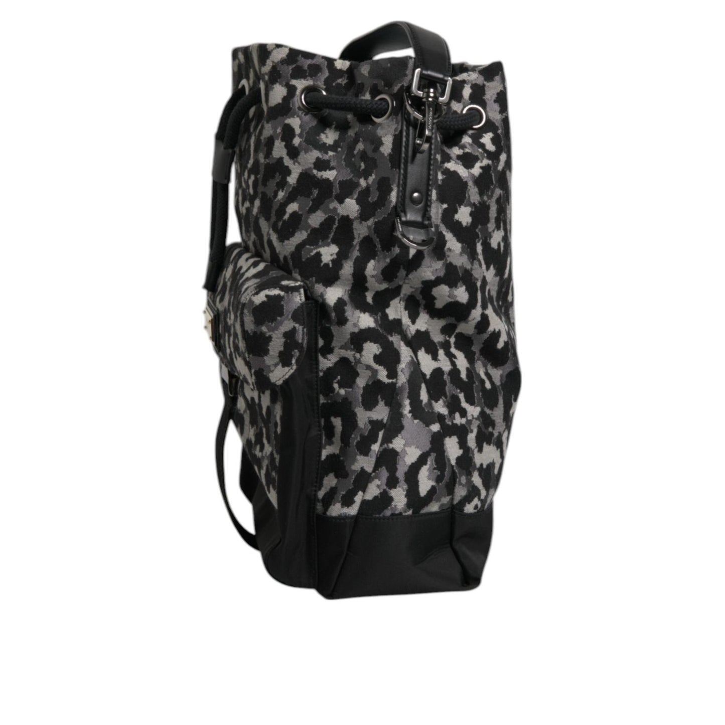 Dolce & Gabbana Multicolor Leopard Jacquard Hobo Crossbody Borse Bag BAG1648