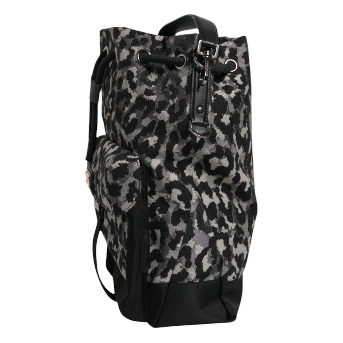 Dolce & Gabbana Multicolor Leopard Jacquard Hobo Crossbody Borse Bag BAG1648