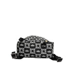 Dolce & Gabbana Black White Crown Printed Nylon School Backpack Bag BAG1666