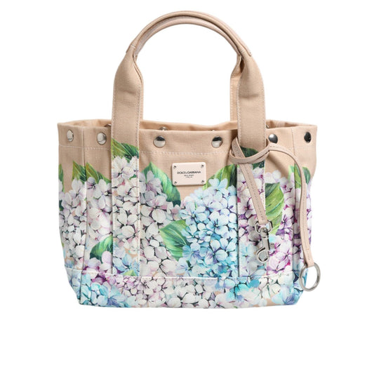 Dolce & Gabbana Multicolor Floral Canvas TANIA Top Handle Tote Bag BAG1659