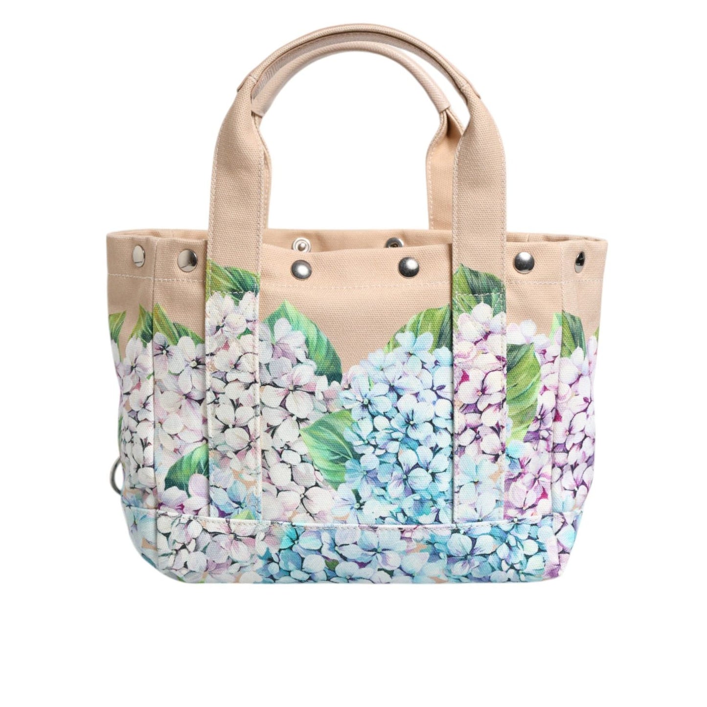 Dolce & Gabbana Multicolor Floral Canvas TANIA Top Handle Tote Bag BAG1659