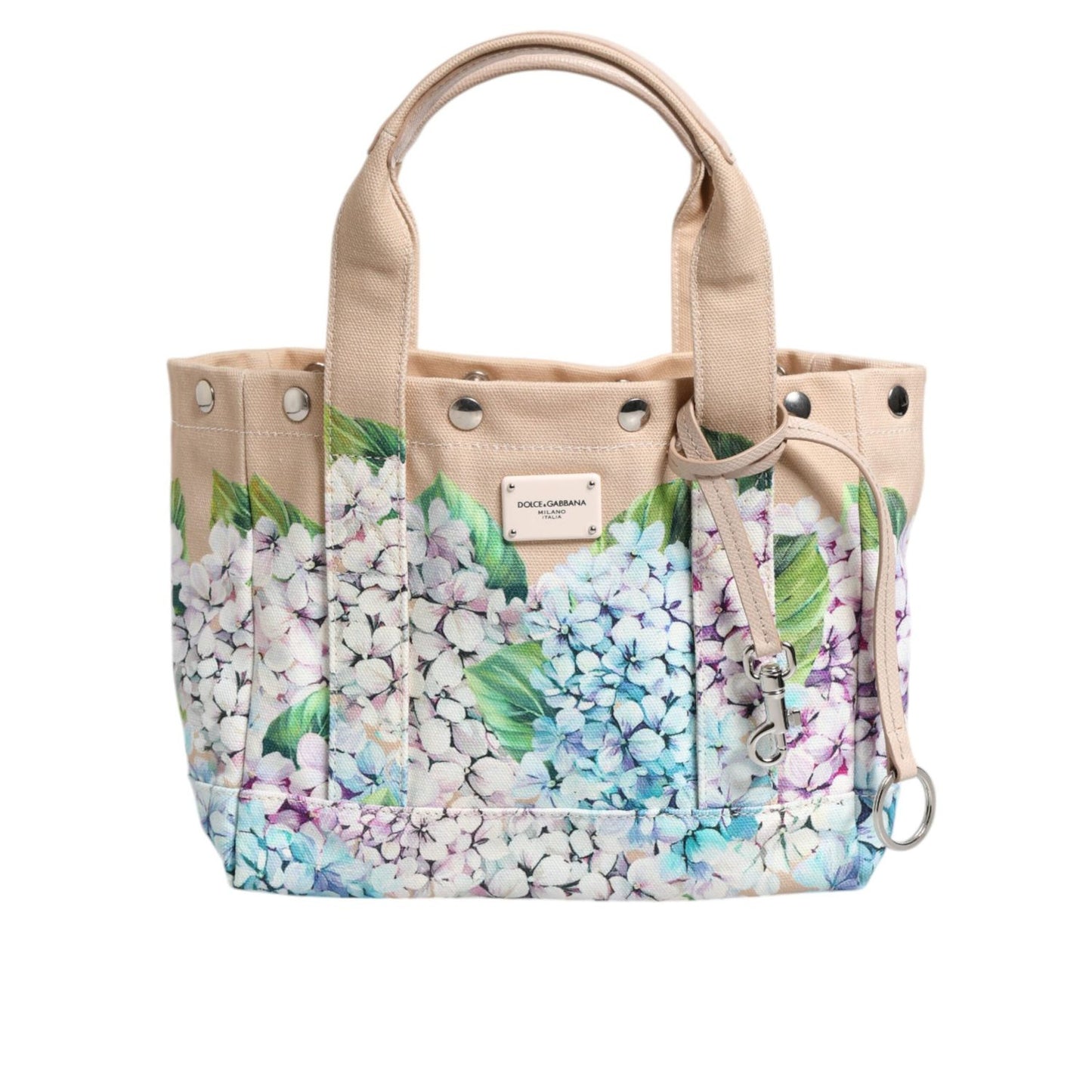 Dolce & Gabbana Multicolor Floral Canvas TANIA Top Handle Tote Bag BAG1661