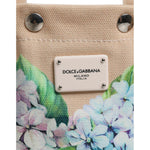 Dolce & Gabbana Multicolor Floral Canvas TANIA Top Handle Tote Bag BAG1663