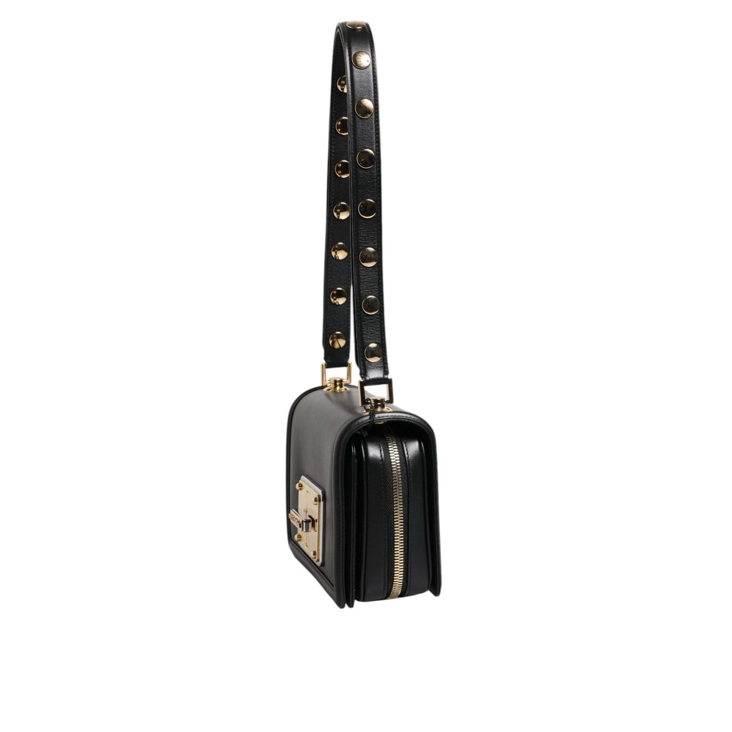 Dolce & Gabbana Black Joy Therapy Lola Studded Leather Crossbody Bag