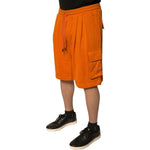 Dolce & Gabbana Orange Cotton Men Casual Cargo Bermuda Shorts PAN75650-50