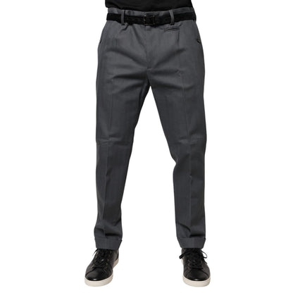 Dolce & Gabbana Gray Tapered Formal Dress Pants