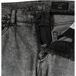 Dolce & Gabbana Gray Logo Plaque Cotton Slim Fit Denim Jeans PAN75929-46