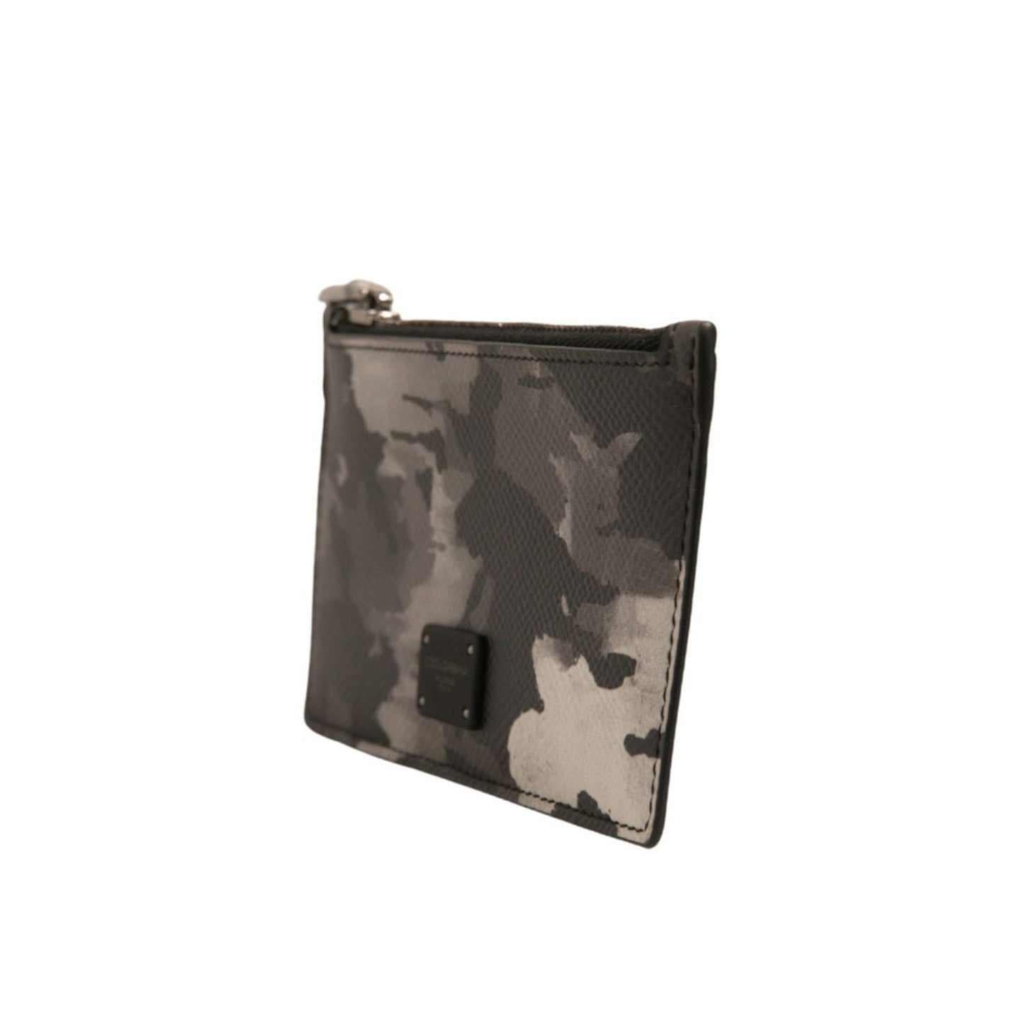 Dolce & Gabbana Multicolor Camouflage Logo Plaque Coin Purse Wallet SMY10625