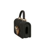 Dolce & Gabbana Black Silicone Devotion Heart Cover Hand Bag Airpod Case SMY10623