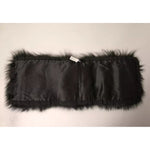 Dolce & Gabbana Black Fur Shoulder Collar Wrap Shawl Scarf MS7105