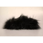Dolce & Gabbana Black Fur Shoulder Collar Wrap Shawl Scarf MS7105