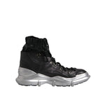Dolce & Gabbana Black Nylon Galileo High Top Sneakers Shoes