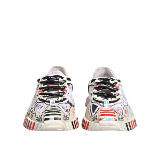 Dolce & Gabbana Multicolor Suede Fabric NS1 Sneakers Shoes MV6688#3-13