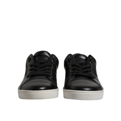 Dolce & Gabbana Black London Nappa Leather Men Sneakers Shoes