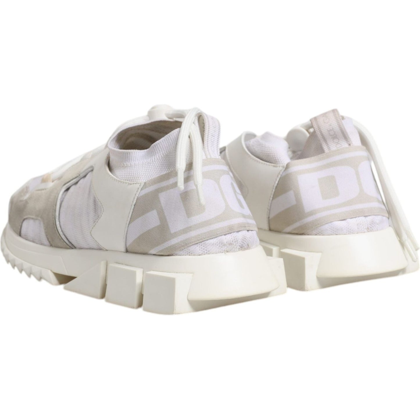 Dolce & Gabbana White Mesh Sorrento Trekking Sneakers Shoes MV6778-42.5