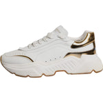 Dolce & Gabbana White Gold DAYMASTER Leather Sneakers Shoes MV6781-42