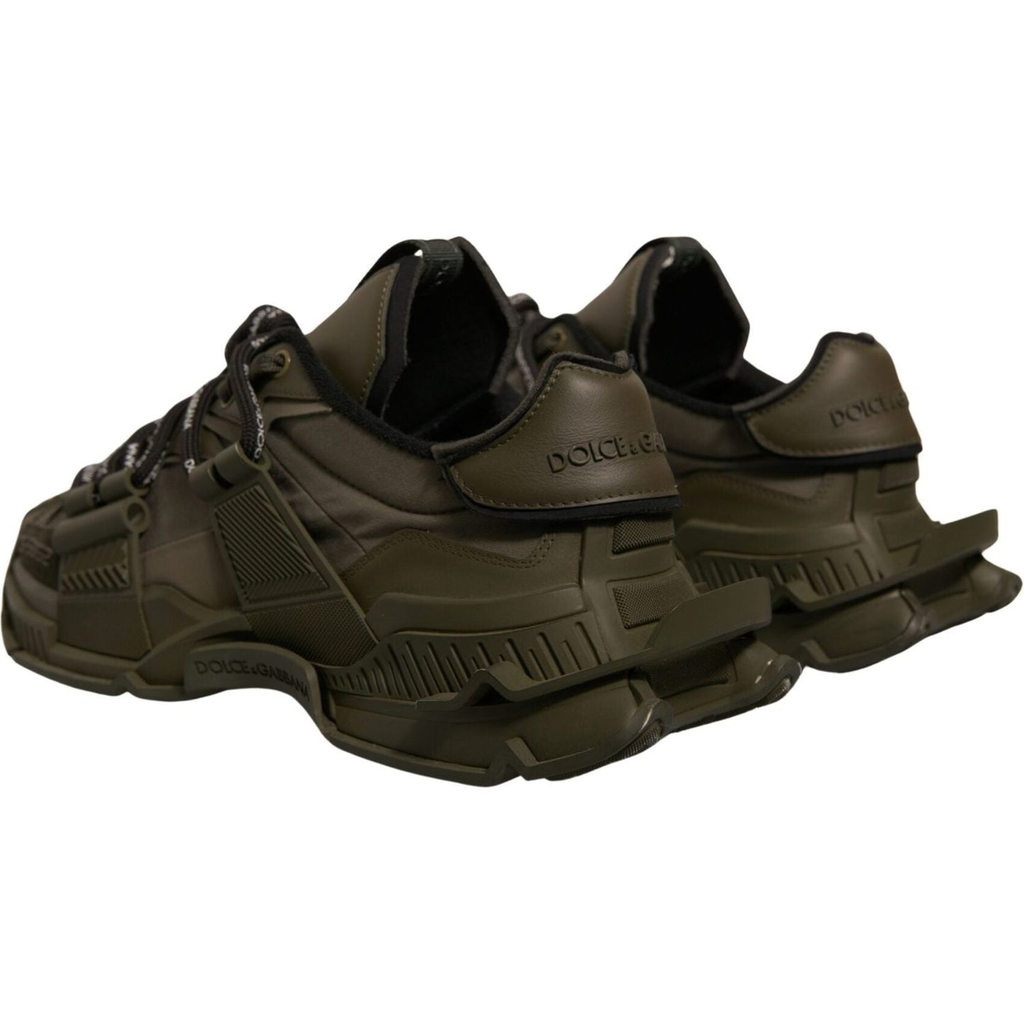 Dolce & Gabbana Military Green Space Low Top Sneakers Shoes