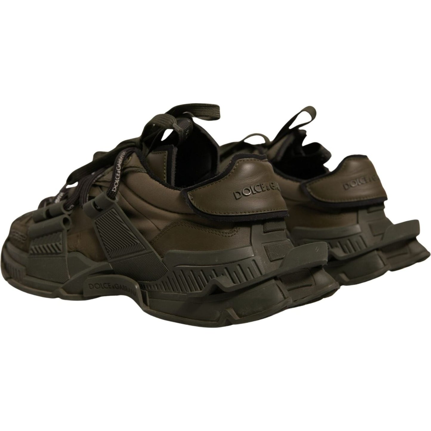 Dolce & Gabbana Military Green Space Low Top Sneakers Shoes