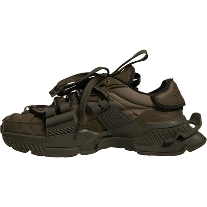Dolce & Gabbana Military Green Space Low Top Sneakers Shoes