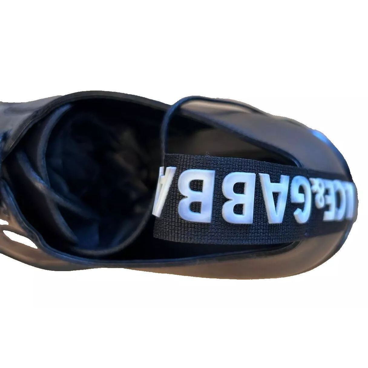 Dolce & Gabbana Black Leather Derby Dress Shoes