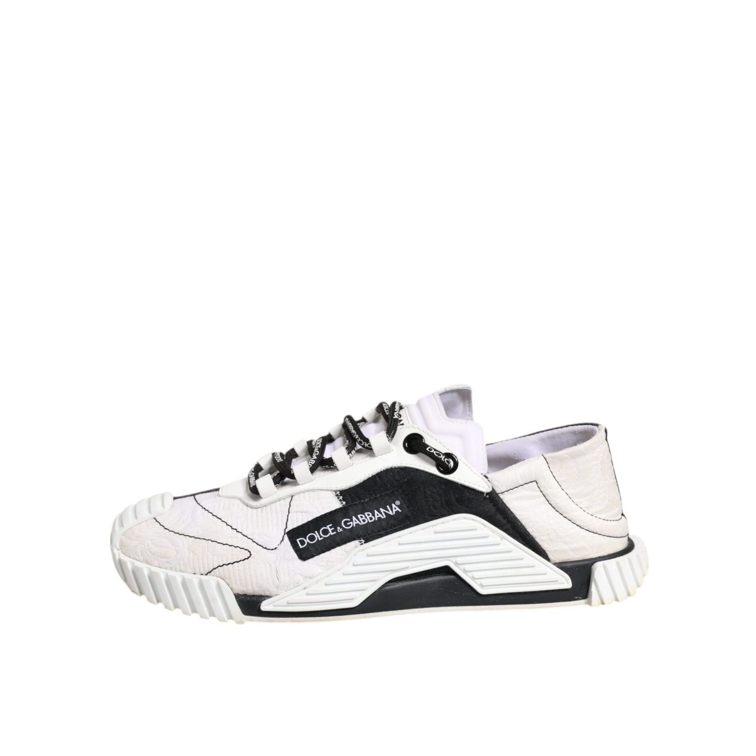 Dolce & Gabbana White Black NS1 Low Top Sneakers Shoes
