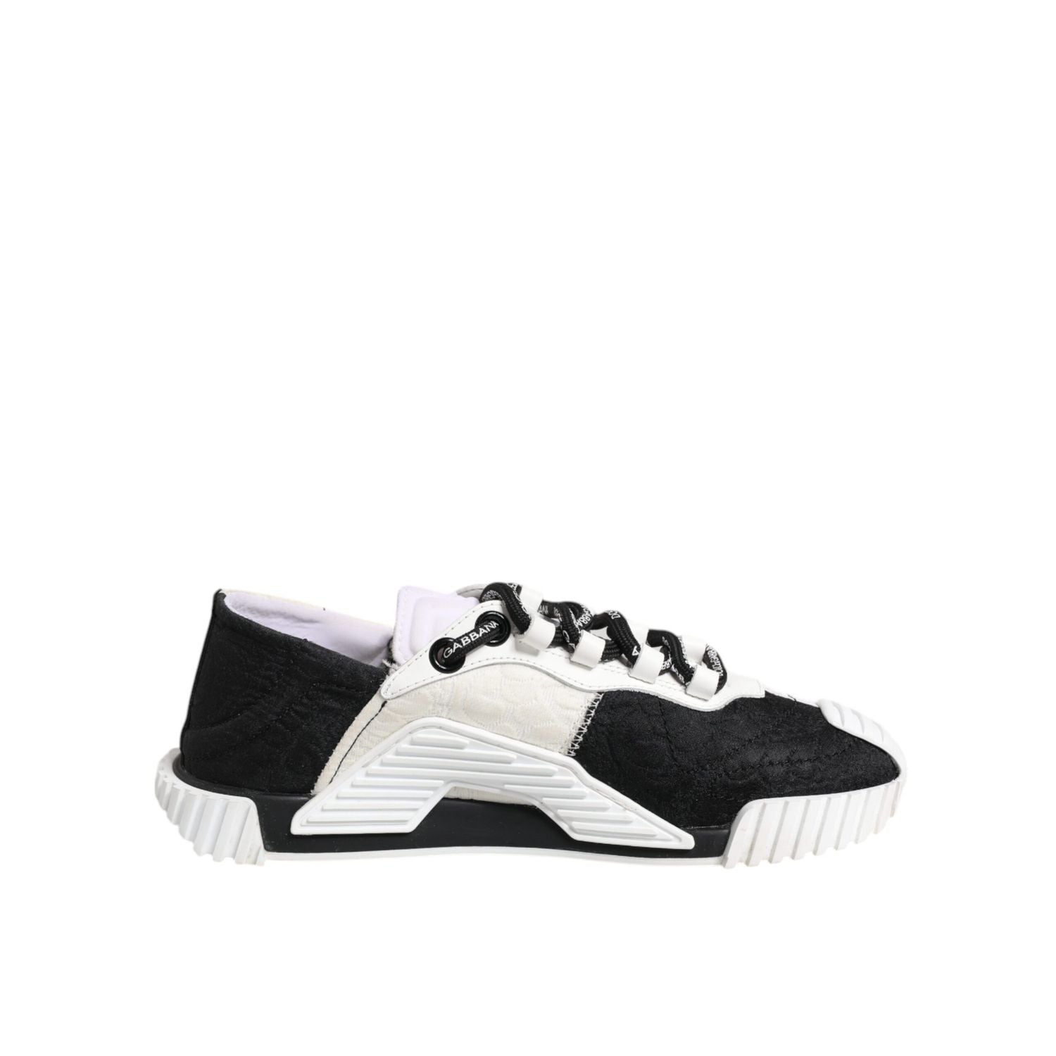 Dolce & Gabbana White Black NS1 Low Top Sneakers Shoes