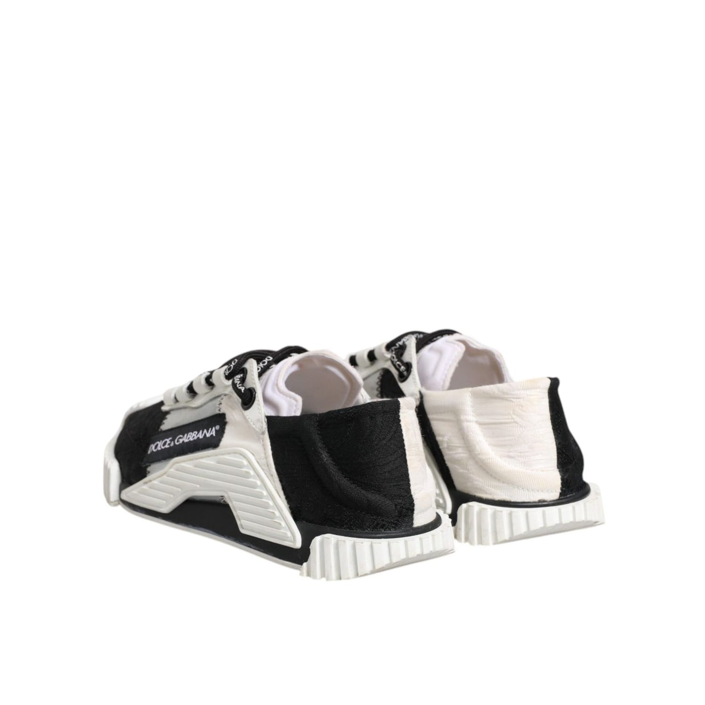 Dolce & Gabbana White Black NS1 Low Top Sneakers Shoes