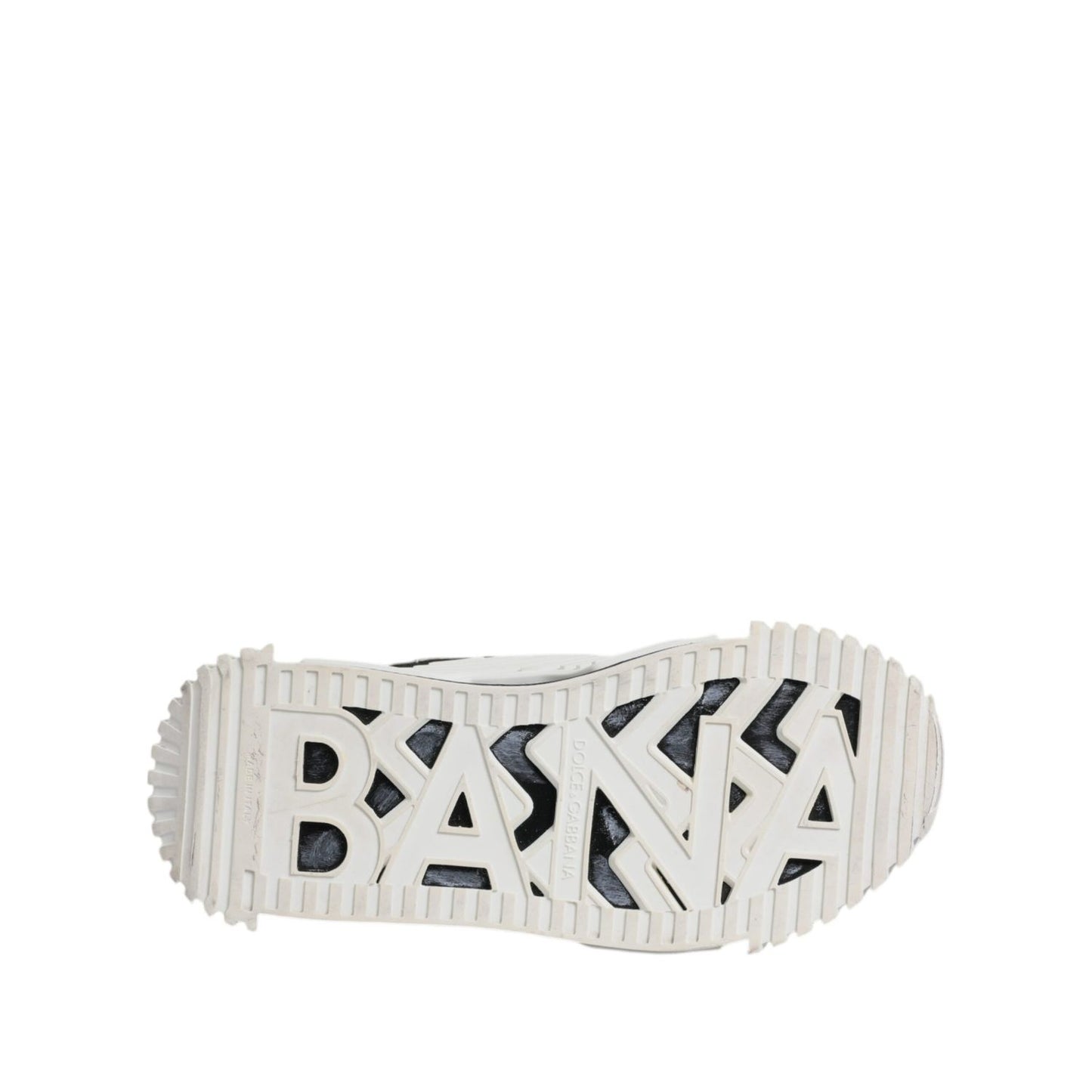 Dolce & Gabbana White Black NS1 Low Top Sneakers Shoes