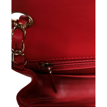 Chanel Pink Matelasse Chain Shoulder Lambskin Purse Mini