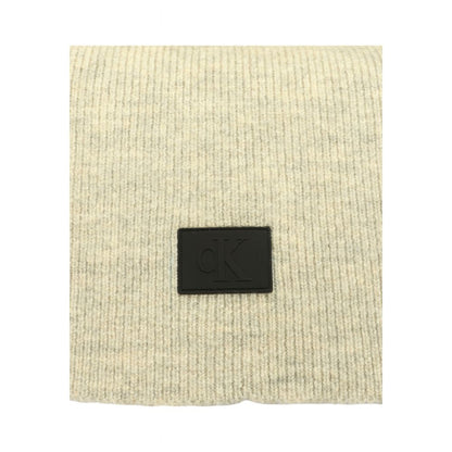 Calvin Klein Jeans Gray Marabou Scarf