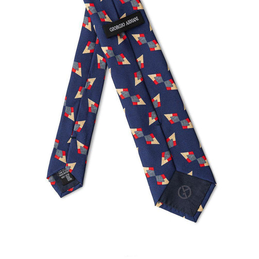 Giorgio Armani Blue Silk Ties & Bowty GIAR-7855673-ONE SIZE