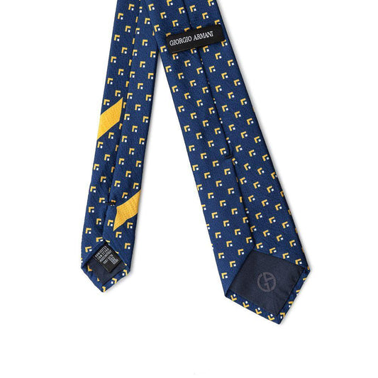 Giorgio Armani Blue Silk Ties & Bowty GIAR-7865673-ONE SIZE