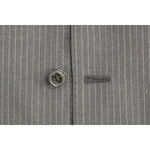 Dolce & Gabbana Gray Striped Wool Single Breasted Vest GSS12005-1