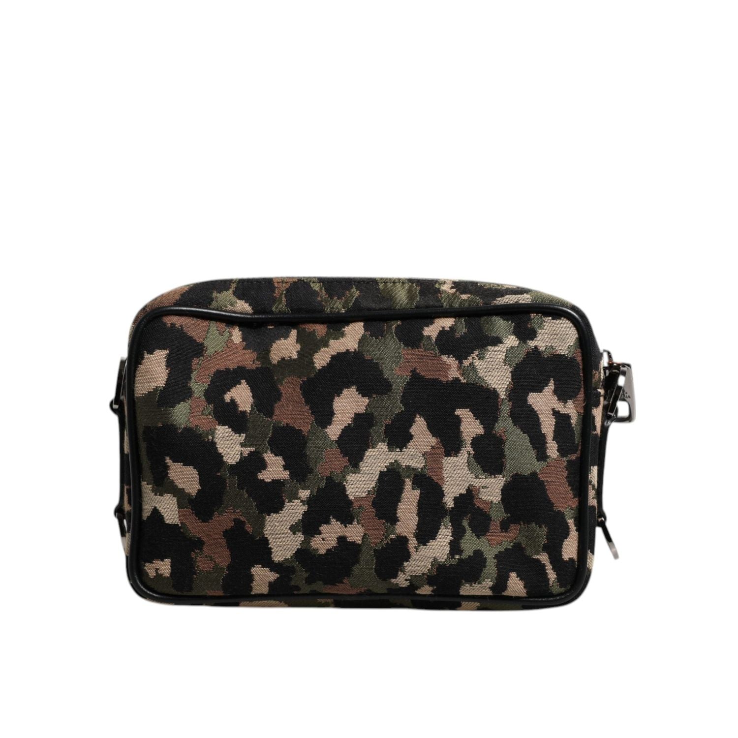 Front view with bag zipped and handles upright.