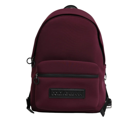 Dolce & Gabbana Burgundy Montreale Tecnico Textile Men Backpack Bag BAG1628