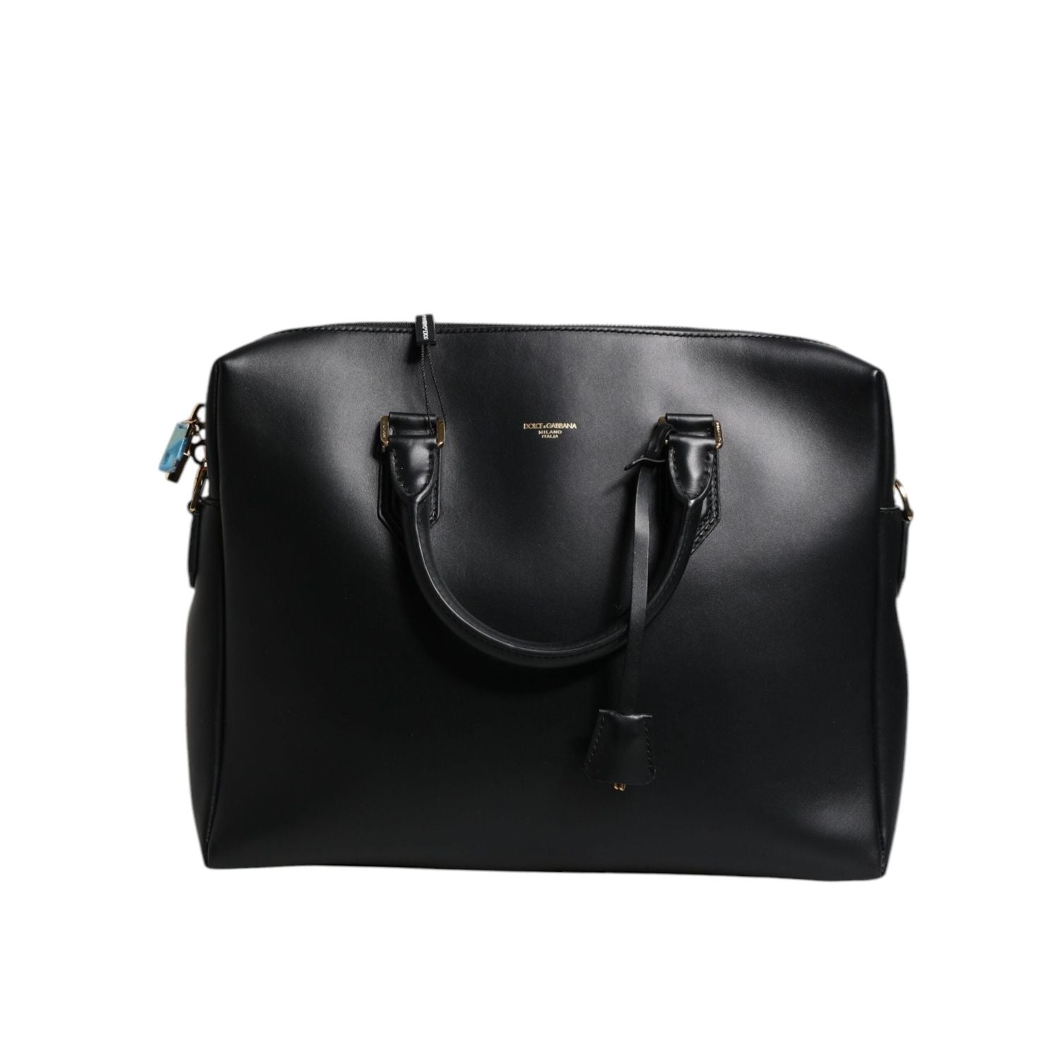 Front view with bag zipped and handles upright.