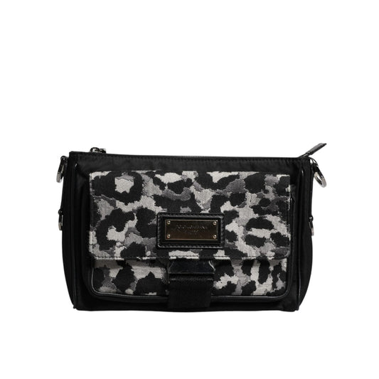 Dolce & Gabbana Multicolor Leopard Jacquard Crossbody Bag BAG4005
