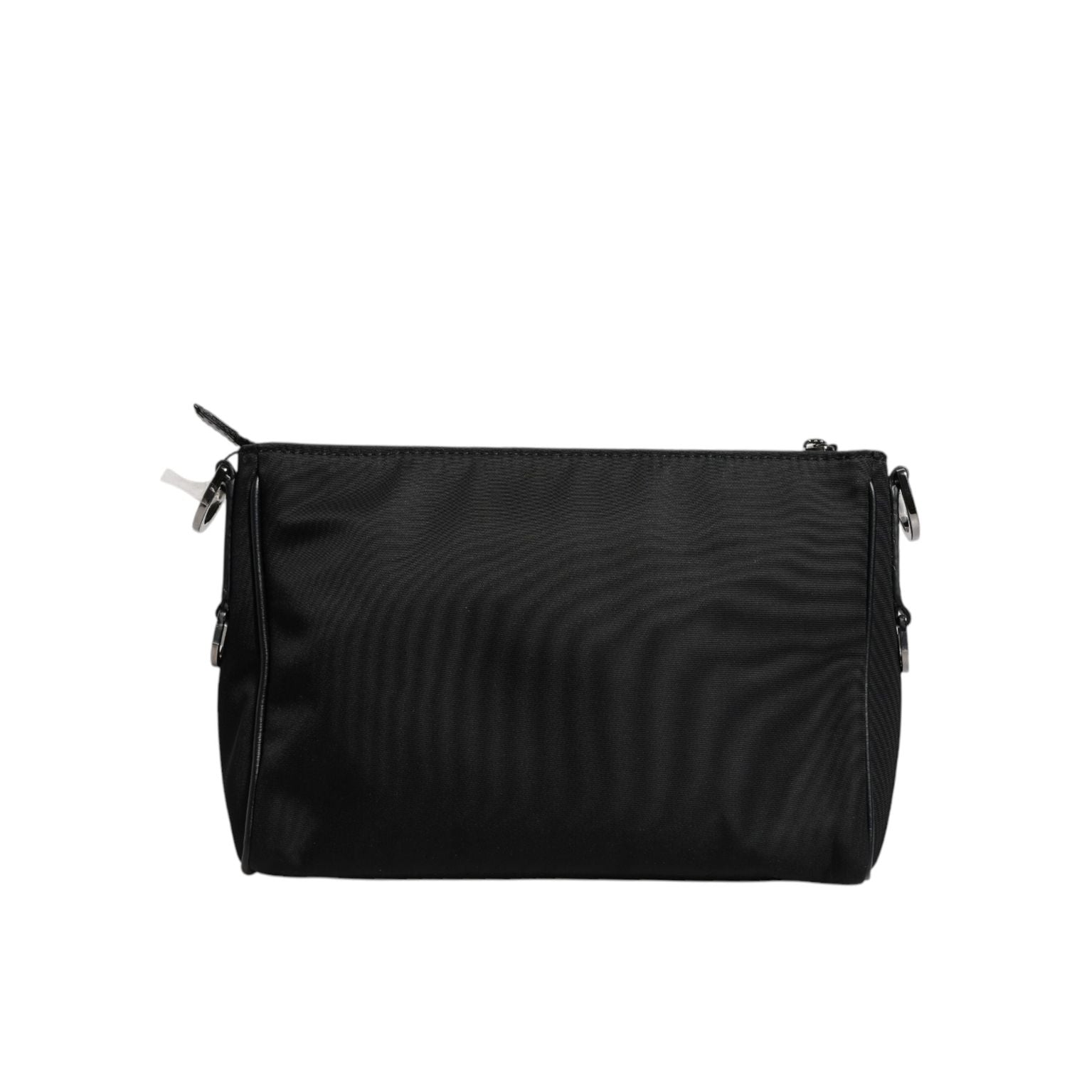 Front view with bag zipped and handles upright.