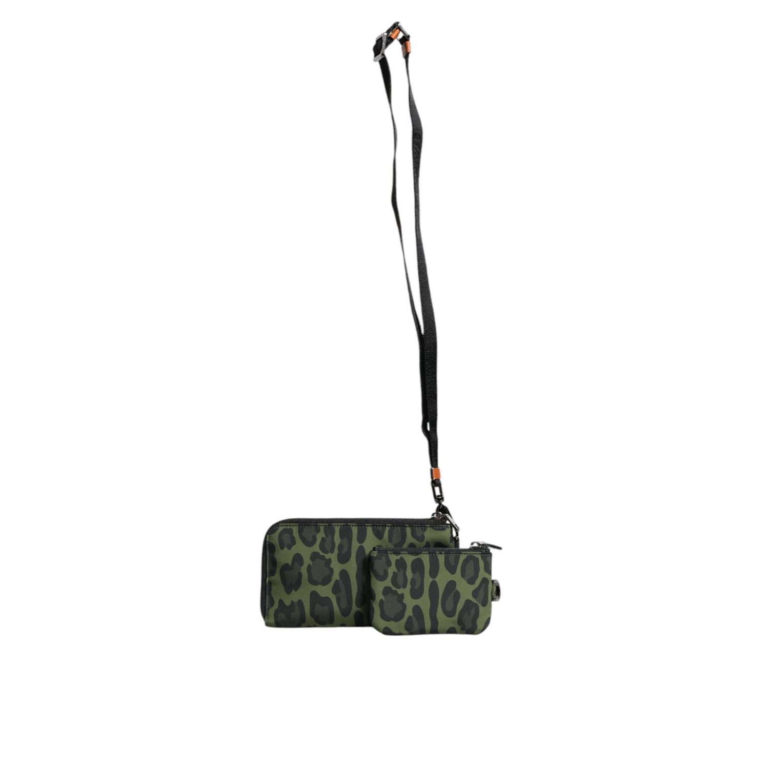 Front view with bag zipped and handles upright.